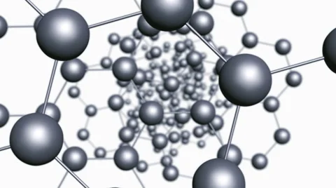 3d molecular lattice animation Stock Footage 53199637