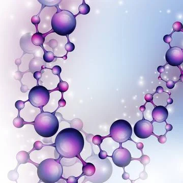 3d Molecule Background. 3d Molecule Background. Vector Illustration. Eps 1... Stock Photos