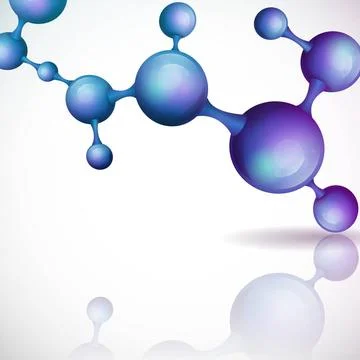 3d Molecule Background. 3d Molecule Background. Vector Illustration. Eps 1... Stock Photos