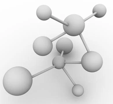3d molecule Stock Illustration