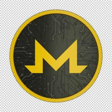 3D Monero Stock Illustration
