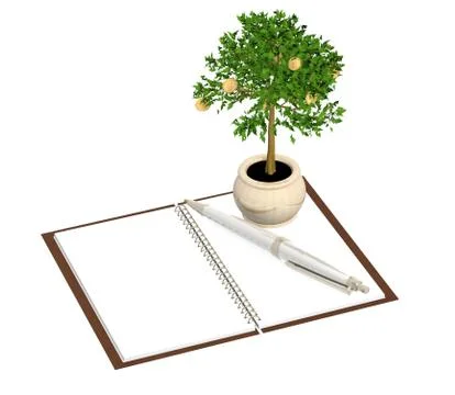 3d monetary tree Stock Illustration