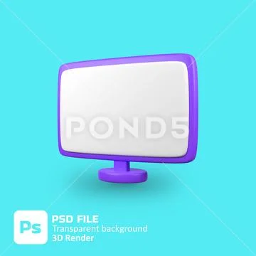 3d monitors icon PSD Template