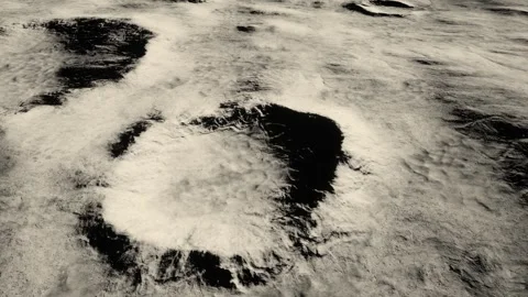 3D. Moon. Exploration of craters Stock Footage 287772426