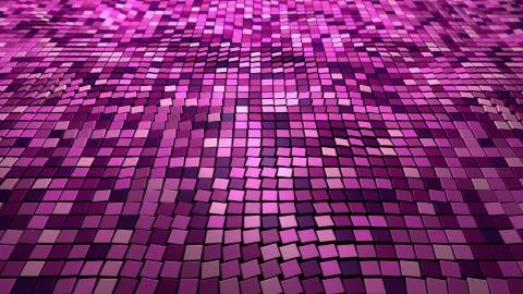 3d Mosaic Cube Grid surface Stock Illustration