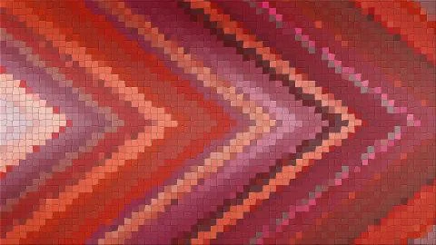 3D mosaic rendering based on an abstract angle 库存插图