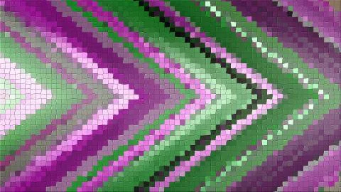 3D mosaic rendering based on an abstract angle Stock Illustration