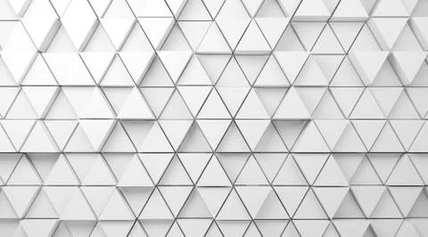 3d mosaic triangles pattern on front wall Illustrazione stock