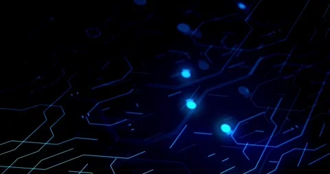 3d mother board technology circuit light digital chip hardware Stock Footage 336585367