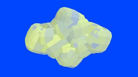 3D motion astroid superellipse blue abstract shape video background. Stock Footage 342237317