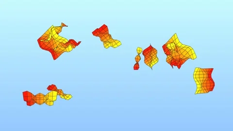3D motion graphic featuring abstract grid-based sheets 動画素材 338388044