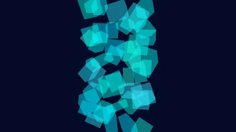 3D motion graphic featuring a vertical, DNA-like helix structure Stock Footage 337859141