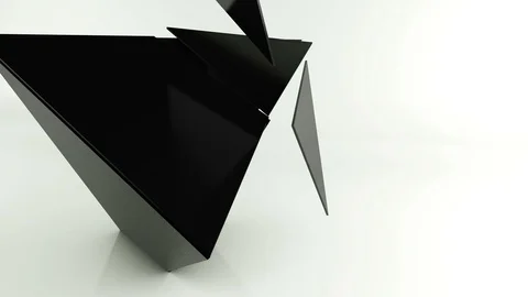 3d motion graphics. Abstract geometric dynamic background Video stock 118141129