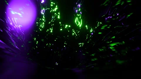 3d motion loop of tunnel epic abstract colorful futuristic Stock Footage 268386368