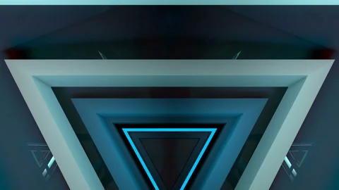 3D Motion Triangle VJ Loop Stock Footage 167680890