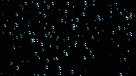 3d Motion Underwater bubbles cloud 4K 3D loop Animation backgrounds. fast Video stock 235946254