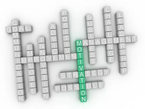 3d Motivation Concept word cloud イラスト素材