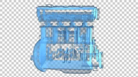 3D motor car, FULL HD 1920Х1080 Stock Footage 55252156