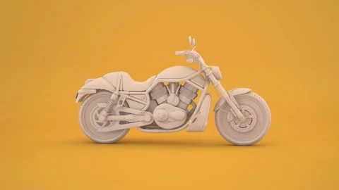 3D Motorcycle Video stock 160714035