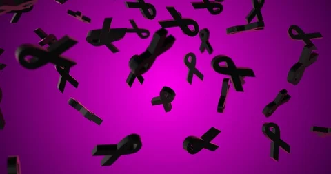 3d mourning symbol falling slow motion Video stock 102461006