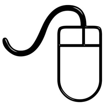 3D Mouse Stock Illustration