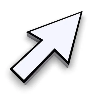 3d mousepointer Stock-Illustration