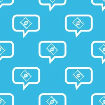 3D movie message pattern Stock Illustration