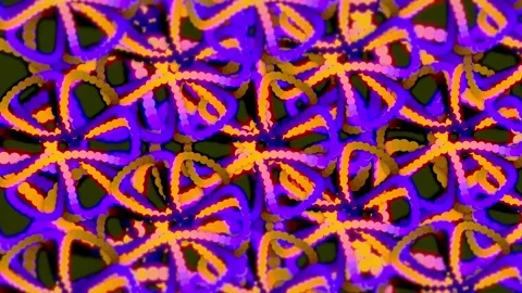 3D Moving Background Animation of Particles and Lines. 4K Stock Footage 297343928