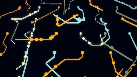 3D moving city map. Animation. Animated ... | Stock Video | Pond5