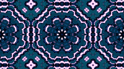 3D moving objects with neon glowing elements in abstract animated mosaic pattern Stock Footage 158088609