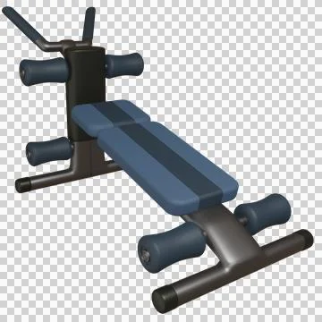 3d Multi Bench Press isolated object Stock Illustration