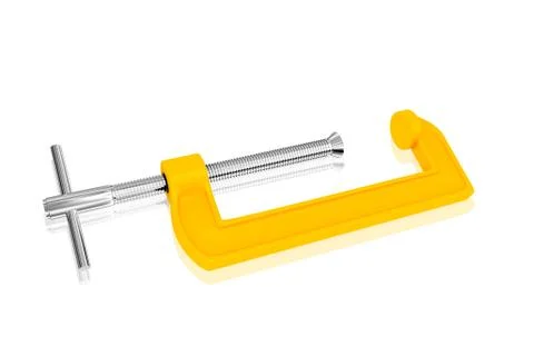 3d multi use  clamp in white background Stock Illustration