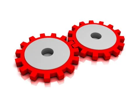 3d multi use gear in white background Stock Illustration