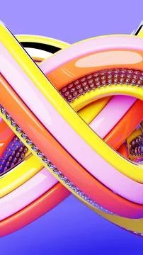 3D multicolor geometric shapes . Abstract  design elements. Dynamic  abctract Stock Illustration