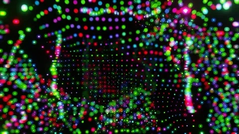 3d multicolor lights Background loop Vidéo 277945757