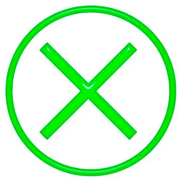 3D Multiplication Sign Stock Illustration