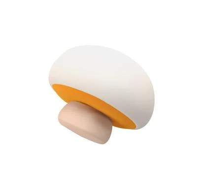 3D Mushroom Icon Stock Illustration