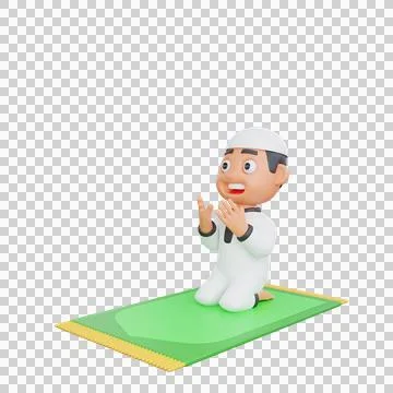 3d Muslim Man Stock Illustration