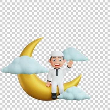 3d Muslim Man Stock Illustration
