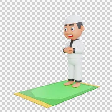 3d Muslim Man Stock Illustration