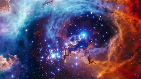 3d nebula Video stock 327147943