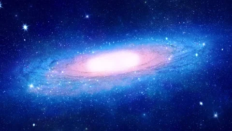 3D Nebula Galaxy, Flight through Universe, Interstellar space travel, Traveling Stock Footage 141606768