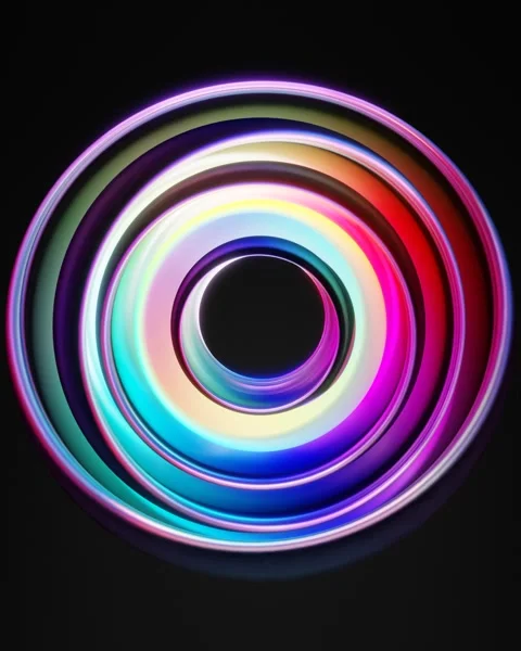 3d neon geometry background Stock Footage 303341260