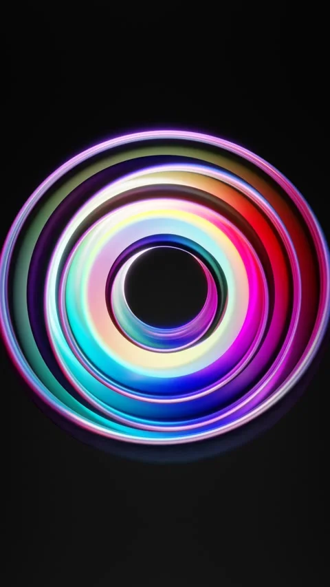 3d neon geometry background Stock-Footage 303341280