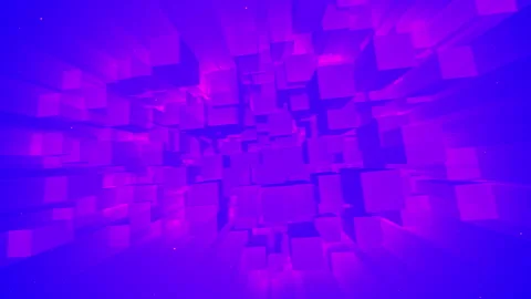 3D neon glow geometrical object rotating over black. Video stock 145330755