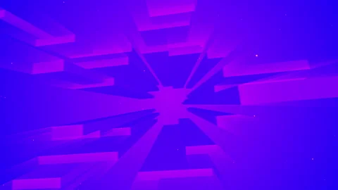 3D neon glow geometrical object rotating over black Video stock 145497781