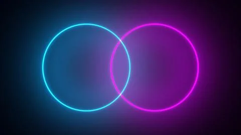 3d neon light background. 3D rendering 스톡 일러스트