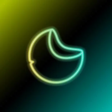 3d neon light sphere Stock Illustration
