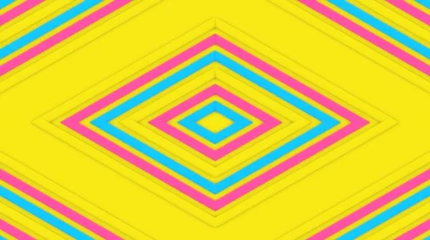 3D Neon Texture Zoom Stock Footage 64652388