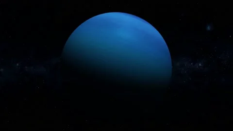 3d Neptune planet view on space star Stock Footage 221905925